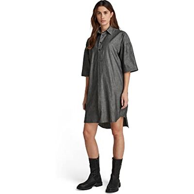 D21884-D105-A814 G-STAR RAW Damska koszulka Ss Dress, Black (Jet Black D105-A814), XXS D21884-D105-A814 G-STAR RAW Damska koszulka Ss Dress, Black (Jet Black D105-A814), XXS