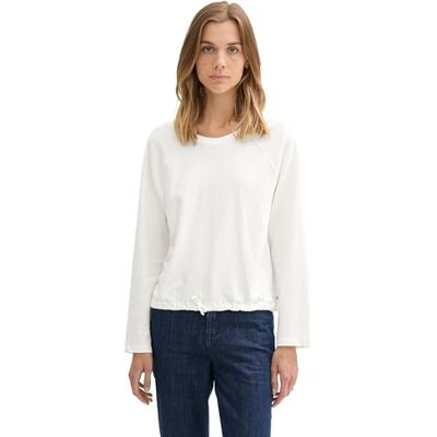 1043080 TOM TAILOR Denim Damska koszulka z długim rękawem, 10332 – Off White, S 1043080 TOM TAILOR Denim Damska koszulka z długim rękawem, 10332 – Off White, S
