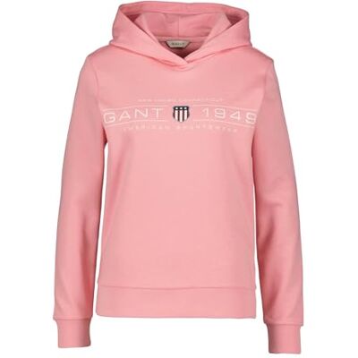4200292 GANT REG SHIELD HOODIE, Geranium Pink, XXL 4200292 GANT REG SHIELD HOODIE, Geranium Pink, XXL