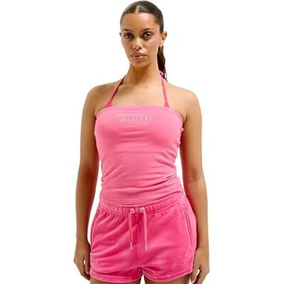 JCWCT23310 Juicy Couture Babey Bandeau Top, różowy (Hot Pink), S JCWCT23310 Juicy Couture Babey Bandeau Top, różowy (Hot Pink), S