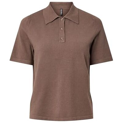 17161604-4870433 Pcorina Ss Polo Knit Pwp Bc, Morel, XS 17161604-4870433 Pcorina Ss Polo Knit Pwp Bc, Morel, XS