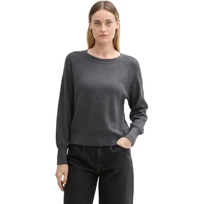 1045331 TOM TAILOR Sweter damski, 25929 Anthra Mid Melange, XXL 1045331 TOM TAILOR Sweter damski, 25929 Anthra Mid Melange, XXL