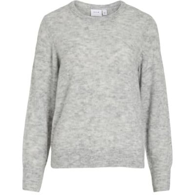 14110764-4870642 Vila O-Neck Knit Top Vilory Noos top z okrągłym dekoltem L/S, jasnoszary, XS damski, Jasnoszary wrzosowy, XS 14110764-4870642 Vila O-Neck Knit Top Vilory Noos top z okrągłym dekoltem L/S, jasnoszary, XS damski, Jasnoszary wrzosowy, XS