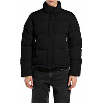 W7808A.000.84466 Replay Damska kurtka zimowa, 098 BLACK, L W7808A.000.84466 Replay Damska kurtka zimowa, 098 BLACK, L