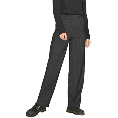 12209070 Jack & Jones Damskie spodnie Jxmary w paski Hw PNT Noos, Ciemnoszary melanż/paski: prążkowany, 24W / 32L 12209070 Jack & Jones Damskie spodnie Jxmary w paski Hw PNT Noos, Ciemnoszary melanż/paski: prążkowany, 24W / 32L