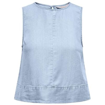 15363996-4977898 ONLY Onldorsi Charis Sl Top WVN Cc, jasnoniebieski (light blue denim), M 15363996-4977898 ONLY Onldorsi Charis Sl Top WVN Cc, jasnoniebieski (light blue denim), M