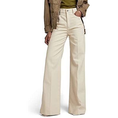 D20987-D300-159 G-STAR RAW Women's Deck Ultra High Wide Leg Jeans, Spodnie Damskie, Odzież Damska, beżowy/khaki (Ecru ), 23 W / 30 L, beżowy/khaki (Ecru ), 23W / 30L D20987-D300-159 G-STAR RAW Women's Deck Ultra High Wide Leg Jeans, Spodnie Damskie, Odzież Damska, beżowy/khaki (Ecru ), 23 W / 30 L, beżowy/khaki (Ecru ), 23W / 30L