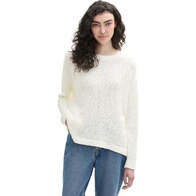 1043324 TOM TAILOR Denim Sweter damski, 10332 – Off White, XXL 1043324 TOM TAILOR Denim Sweter damski, 10332 – Off White, XXL