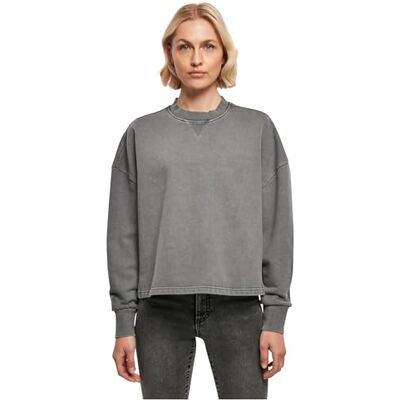 TB5033 Urban Classics Women's Ladies Heavy Terry Garment Dye Crewneck Sweatshirt, darkshadow, XXL, ciemny., XXL TB5033 Urban Classics Women's Ladies Heavy Terry Garment Dye Crewneck Sweatshirt, darkshadow, XXL, ciemny., XXL