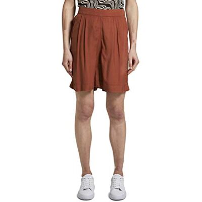 1019434 TOM TAILOR Damski Spodnie bermudy o luźnym kroju z elastycznym ściągaczem , 16058 Saddle Brown, 34 1019434 TOM TAILOR Damski Spodnie bermudy o luźnym kroju z elastycznym ściągaczem , 16058 Saddle Brown, 34