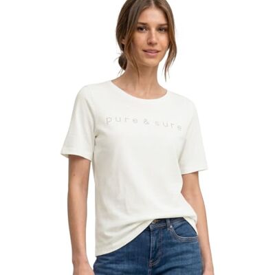 A324500 Street One T-shirt z kamieniami ozdobnymi Off White 34 A324500 Street One T-shirt z kamieniami ozdobnymi Off White 34