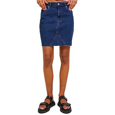 12226432 JACK & JONES Women's JJXX JXHAZEL Krótka spódnica HW RH AKM LN Rock, średni niebieski denim/szczegóły: AKM2, S 12226432 JACK & JONES Women's JJXX JXHAZEL Krótka spódnica HW RH AKM LN Rock, średni niebieski denim/szczegóły: AKM2, S