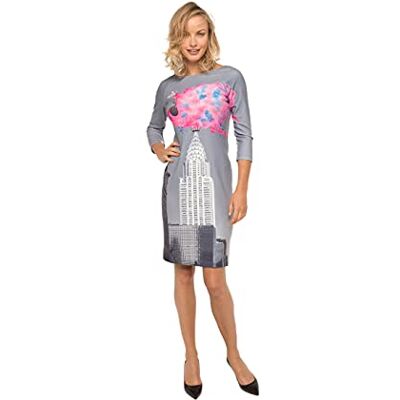 FW17120A CULITO FROM SPAIN IS A FASHION MEDICINE Sukienka casualowa, wielokolorowa, XX-Large damska FW17120A CULITO FROM SPAIN IS A FASHION MEDICINE Sukienka casualowa, wielokolorowa, XX-Large damska