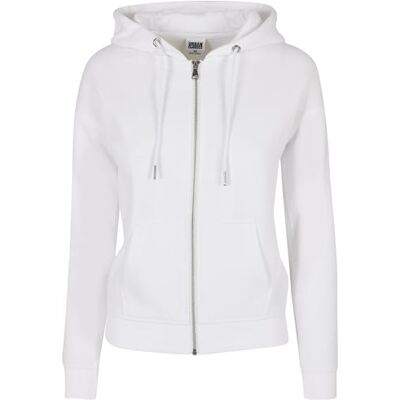 TB1982 Urban Classics Women's Ladies Classic Zip bluza z kapturem, bia?a, rozmiar 5XL, bia?y, 5XL TB1982 Urban Classics Women's Ladies Classic Zip bluza z kapturem, bia?a, rozmiar 5XL, bia?y, 5XL