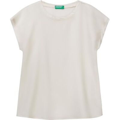 52M9DQ0BI United Colors of Benetton koszula damska, Kolor biały, M 52M9DQ0BI United Colors of Benetton koszula damska, Kolor biały, M