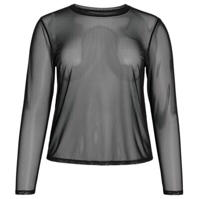 27035864-4867412 NOISY MAY Nmjudith L/S Mesh Top Bg Noos Cur Plus Size, czarny, 44 27035864-4867412 NOISY MAY Nmjudith L/S Mesh Top Bg Noos Cur Plus Size, czarny, 44
