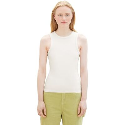 1040616 TOM TAILOR Denim Top damski, 10348 Gardenia White, XL 1040616 TOM TAILOR Denim Top damski, 10348 Gardenia White, XL