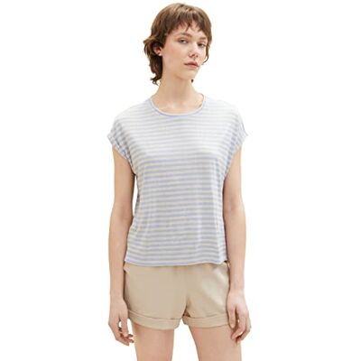 1036534 TOM TAILOR Denim Damski T-shirt, 31710-Mid Blue Sand Stripe, XS, 31710 Mid Blue Sand Stripe, XS 1036534 TOM TAILOR Denim Damski T-shirt, 31710-Mid Blue Sand Stripe, XS, 31710 Mid Blue Sand Stripe, XS