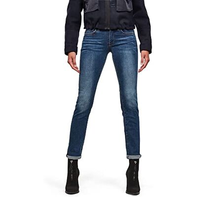 D07145 G-STAR RAW Damskie dżinsy Midge Saddle Straight, niebieski (Medium Aged 6553-71), 23W / 32L D07145 G-STAR RAW Damskie dżinsy Midge Saddle Straight, niebieski (Medium Aged 6553-71), 23W / 32L