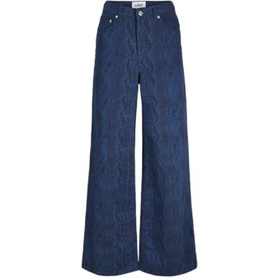 12281344-4858223 JACK & JONES Jxsarah AOP Tokyo Wide Hw Pant PNT Ln, niebieski (Insignia Blue), M 12281344-4858223 JACK & JONES Jxsarah AOP Tokyo Wide Hw Pant PNT Ln, niebieski (Insignia Blue), M
