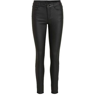 14036194-Black Vila 14036194 VICOMMIT COATED RWSS NEW PANT-NOOS, czarny (czarny), XS 14036194-Black Vila 14036194 VICOMMIT COATED RWSS NEW PANT-NOOS, czarny (czarny), XS