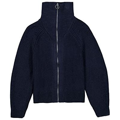 X20250 Garcia Damski kardigan Knit kurtka z dzianiny, Odzież Damska, granatowy, S X20250 Garcia Damski kardigan Knit kurtka z dzianiny, Odzież Damska, granatowy, S