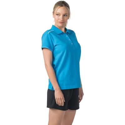 2112542 Erima Damska koszulka polo CMPT Pique´ (), Curacao/biała, rozmiar 46 2112542 Erima Damska koszulka polo CMPT Pique´ (), Curacao/biała, rozmiar 46