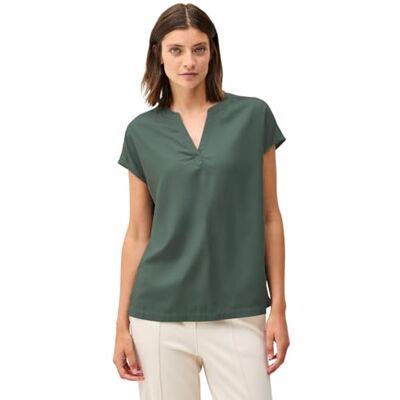B345612 Cecil Damska bluzka w jednolitym kolorze, Balmy khaki, L B345612 Cecil Damska bluzka w jednolitym kolorze, Balmy khaki, L
