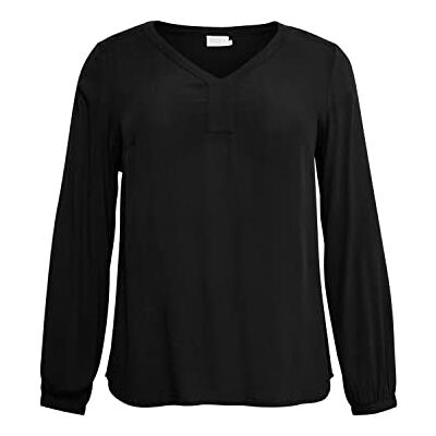 10580001 Kaffe Curve Damska bluza z długim rękawem V-Neck, Black Deep, 52 10580001 Kaffe Curve Damska bluza z długim rękawem V-Neck, Black Deep, 52