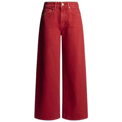 RL200007R40224430 Red Bull Racing X Pepe Jeans Dżinsy damskie z szerokimi nogawkami, Czerwony (Mars Red), 30W / 32L RL200007R40224430 Red Bull Racing X Pepe Jeans Dżinsy damskie z szerokimi nogawkami, Czerwony (Mars Red), 30W / 32L