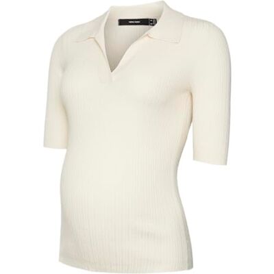 20018552-4213606 Vero Moda Maternity Vmmholly 2/4 Polo sweter damski Ga Noos, brzoza, XXL 20018552-4213606 Vero Moda Maternity Vmmholly 2/4 Polo sweter damski Ga Noos, brzoza, XXL