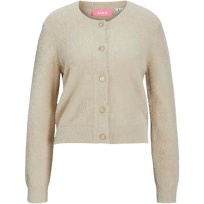 12252453 Jack & Jones JXOLIVIA Cardigan Knit, szary (Feather Gray), XS 12252453 Jack & Jones JXOLIVIA Cardigan Knit, szary (Feather Gray), XS