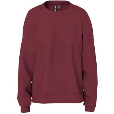 17156302_TawnyPort PIECES PCCHILLI bluza damska oversized, Port Tawny, M 17156302_TawnyPort PIECES PCCHILLI bluza damska oversized, Port Tawny, M
