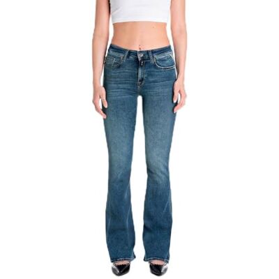 WA534 .000.805 723 Replay Damskie dżinsy Flare Fit Joella, 009 Medium Blue, 32W / 32L WA534 .000.805 723 Replay Damskie dżinsy Flare Fit Joella, 009 Medium Blue, 32W / 32L