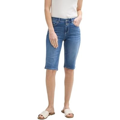 1046597 TOM TAILOR TTALEXA Slim Bermudy damskie szorty jeansowe, 10113 Clean Mid Stone Blue Denim, 27 1046597 TOM TAILOR TTALEXA Slim Bermudy damskie szorty jeansowe, 10113 Clean Mid Stone Blue Denim, 27