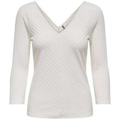 15311805 ONLY Onlinga L/S V-Neck Top Cc JRS koszulka z długim rękawem, Cloud Dancer, M 15311805 ONLY Onlinga L/S V-Neck Top Cc JRS koszulka z długim rękawem, Cloud Dancer, M