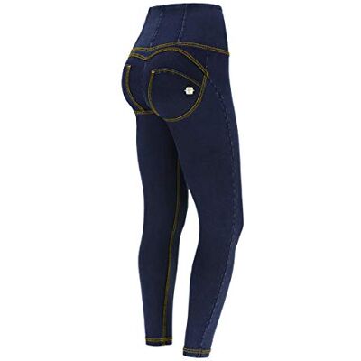 WRUP4HC002_J0Y_-_WWR_L FREDDY WR.up® 7/8 Superskinny efekt modelowania z wysokim stanem, Dżinsy Ciemno-szwy Żółty, L WRUP4HC002_J0Y_-_WWR_L FREDDY WR.up® 7/8 Superskinny efekt modelowania z wysokim stanem, Dżinsy Ciemno-szwy Żółty, L