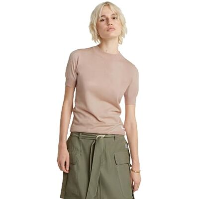D24604 G-Star RAW Lt wt Dzianinowy letni top wmn, Różowy (Rugby Tan -d597-g373), S D24604 G-Star RAW Lt wt Dzianinowy letni top wmn, Różowy (Rugby Tan -d597-g373), S