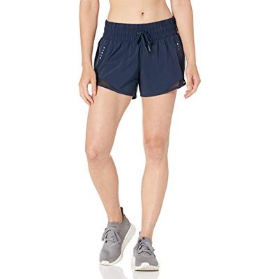 A18BTS29-Navyb-Medium Amazon Essentials Damskie spodenki do biegania o standardowym kroju z marszczonym ściągaczem (poprzednio Core 10), granatowe, M A18BTS29-Navyb-Medium Amazon Essentials Damskie spodenki do biegania o standardowym kroju z marszczonym ściągaczem (poprzednio Core 10), granatowe, M
