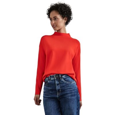 A302894 STREET ONE Basic sweter z delikatnej dzianiny, Rich Mocha Mel., 42 A302894 STREET ONE Basic sweter z delikatnej dzianiny, Rich Mocha Mel., 42