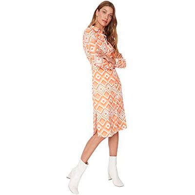 TWOAW23EL00386 TRENDYOL Damska sukienka mini z dżerseju, Bardzo kolorowy, 34 TWOAW23EL00386 TRENDYOL Damska sukienka mini z dżerseju, Bardzo kolorowy, 34