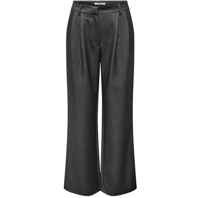 15304707-4330959 ONLY Onlhattie HW Pleat Mel STR spodnie Tlr, ciemnoszary melanż, 36 W x 32 l, damskie, Ciemnoszary melanż, 36W / 32L 15304707-4330959 ONLY Onlhattie HW Pleat Mel STR spodnie Tlr, ciemnoszary melanż, 36 W x 32 l, damskie, Ciemnoszary melanż, 36W / 32L
