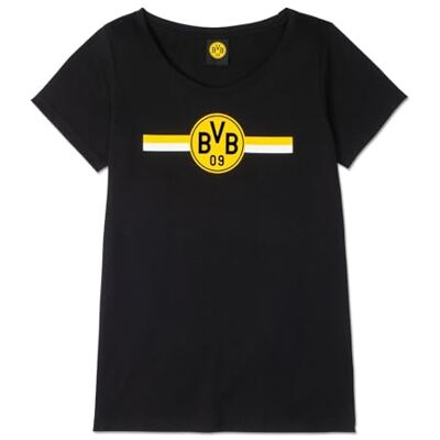 23214501 Borussia Dortmund BVB T-Shirt czarny damski, kolekcja klubowa, GOTS in Conversion, 100% Cotton in Conversion rozm. L, czarny, L 23214501 Borussia Dortmund BVB T-Shirt czarny damski, kolekcja klubowa, GOTS in Conversion, 100% Cotton in Conversion rozm. L, czarny, L