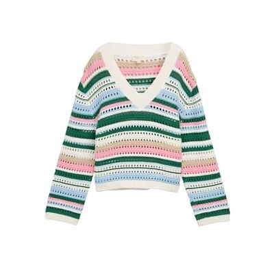 1045619 TOM TAILOR Denim Sweter damski, 37161 Multicolor Stripe, M 1045619 TOM TAILOR Denim Sweter damski, 37161 Multicolor Stripe, M