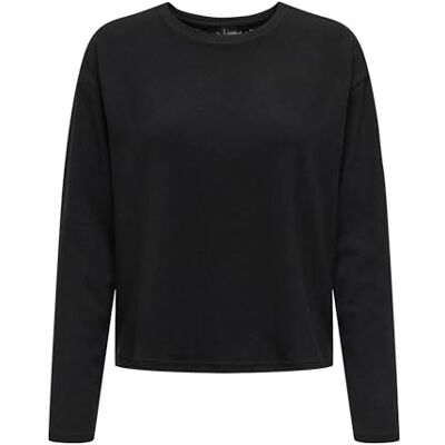 15364738-4957246 ONLY Onlanja L/S Lace Mix Top JRS, czarny, XS 15364738-4957246 ONLY Onlanja L/S Lace Mix Top JRS, czarny, XS