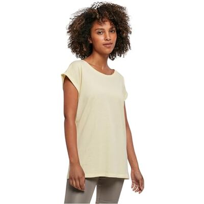 BY021 Build Your Brand Damski T-shirt Ladies Extended Shoulder Tee, górna część dla kobiet z wyciętymi ramionami, dostępna w wielu kolorach, rozmiary XS 5XL, Softyellow, S BY021 Build Your Brand Damski T-shirt Ladies Extended Shoulder Tee, górna część dla kobiet z wyciętymi ramionami, dostępna w wielu kolorach, rozmiary XS 5XL, Softyellow, S
