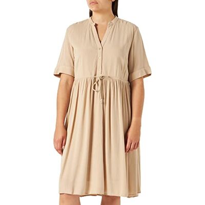 17121023 PIECES Women's PCOTENA SS sukienka mini NOOS BC White Pepper, L 17121023 PIECES Women's PCOTENA SS sukienka mini NOOS BC White Pepper, L