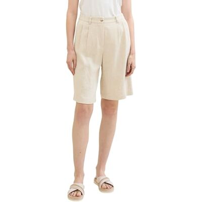 1041932 TOM TAILOR Damskie szorty bermudy, 21650 Summer Beige, 42 1041932 TOM TAILOR Damskie szorty bermudy, 21650 Summer Beige, 42