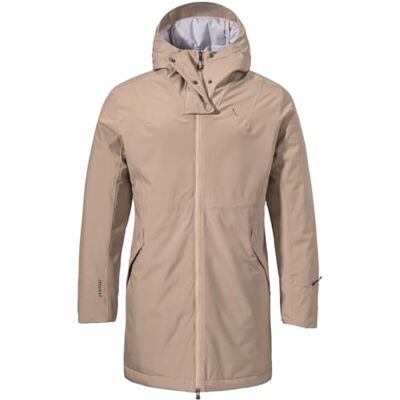 13588 Schöffel Damska parka zimowa Crivat WMS, Mushroom, 34 13588 Schöffel Damska parka zimowa Crivat WMS, Mushroom, 34