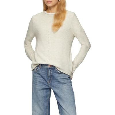 2158408 QS sweter z wysokim kołnierzem i podwiniętymi krawędziami, 05W0, XXL damski, 05w0, XXL 2158408 QS sweter z wysokim kołnierzem i podwiniętymi krawędziami, 05W0, XXL damski, 05w0, XXL